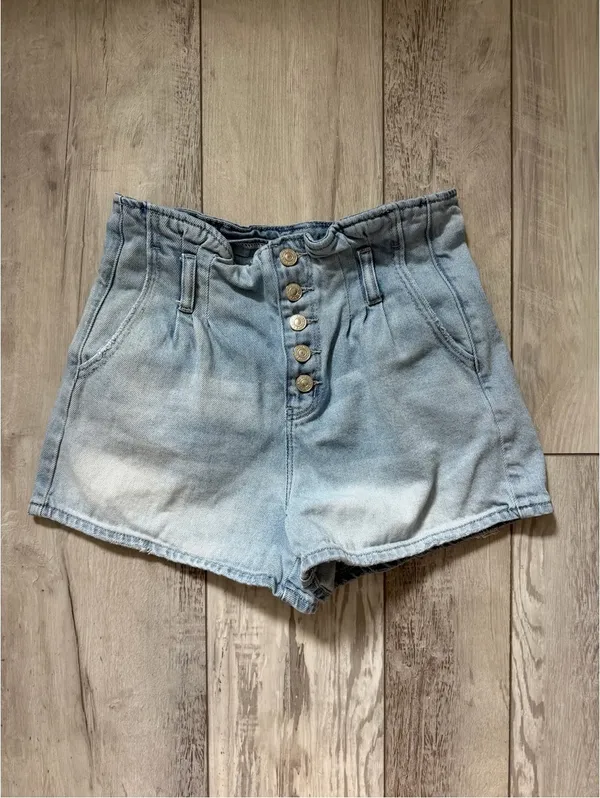 American Eagle High-Waist Coastal Cowgirl Western Eco Cotton Denim shorts 4 - Image 4