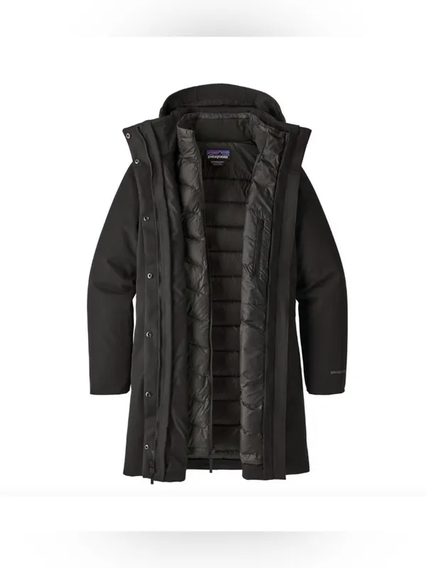 Patagonia Women’s Tres 3-in -1 Parka Coat Jacket Black Size XS - Image 3