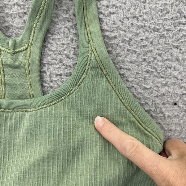 Lululemon Ebb To Street Tank Top Willow Green Athletic Athleisure Yoga Women's 4 - Image 2