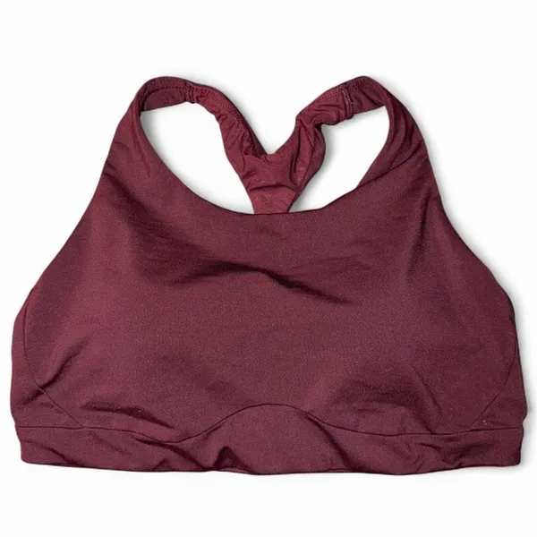 Athleta Sports Bra color Burgundy - Image 3