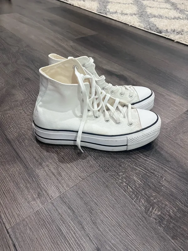 Platform Converse White High-Top Women’s - Image 2