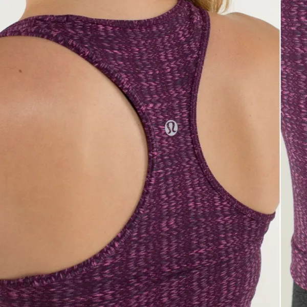 LULULEMON | Woman's Ziggy Wee August Glo Purple‎ Pink Racerback Tank, Size 4 - Image 3