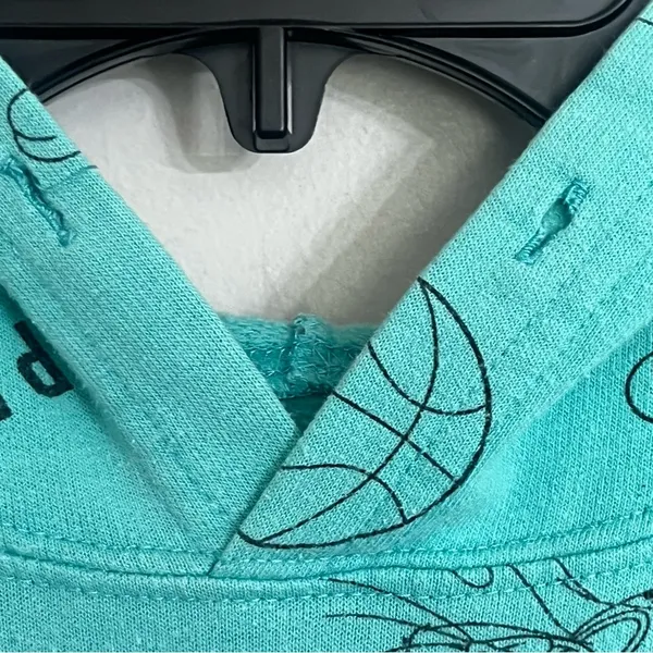 Space Jam Hoodie All Over Print Tune‎ Squad Teal Womens Size Small Basketball - Image 5