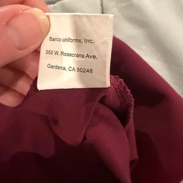 Grey’s Anatomy + Spandex Stretch Maroon Scrub Top Size 3XL. By Barco. - Image 5