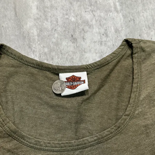 Harley Davidson Y2k Wisconsin Top Green - Image 4