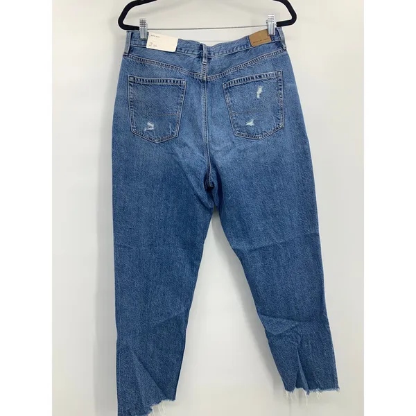 American Eagle Outfitters Womens Frayed Hem Mom Jeans Size 12/ 31W NEW - Image 14