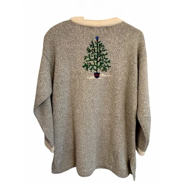 Vtg Design Options Philip & Jane Gordon Womens Christmas Sweater Size M/L Santa - Image 6