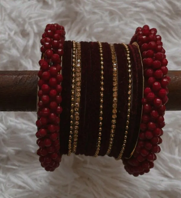 Dark Red Bangles - Image 2