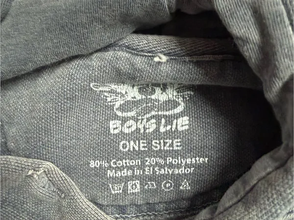 Boys Lie Charcoal Sweatshirt with Cherub Graphic - Image 4