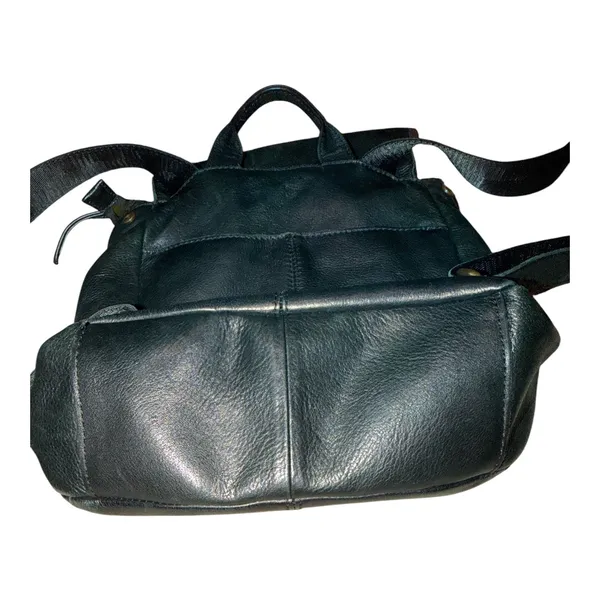 American Leather Co. Black Leather Backpack - Image 5