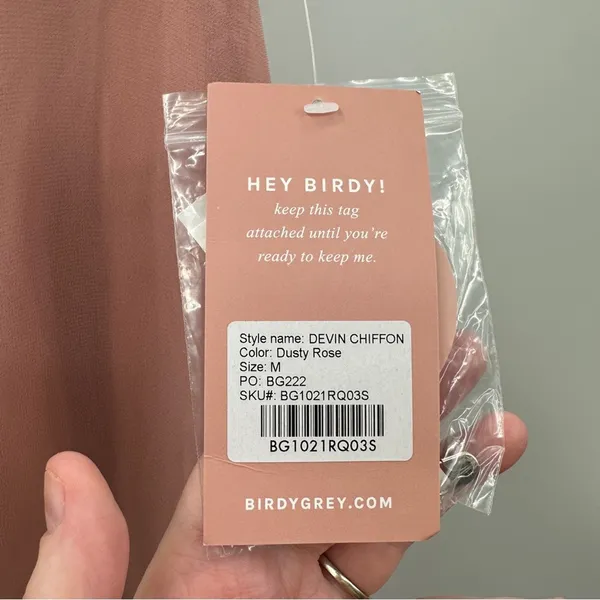 Birdy Grey Devin‎ Convertible Sleeveless Bridesmaid Dress in Dusty Rose Sz M NEW - Image 9