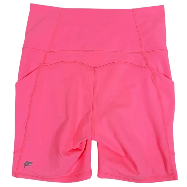 Fabletics 2 pc Workout SET Sports Bra & Biker Shorts XS Hot Pink Gym Athletic - Image 6