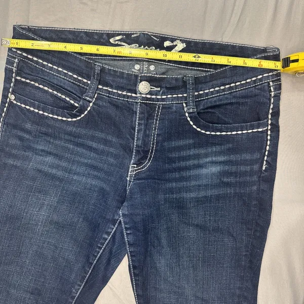 Vintage Seven For All Mankind Skinny Jeans Women's 10 Blue Denim Y2K EUC - Image 15