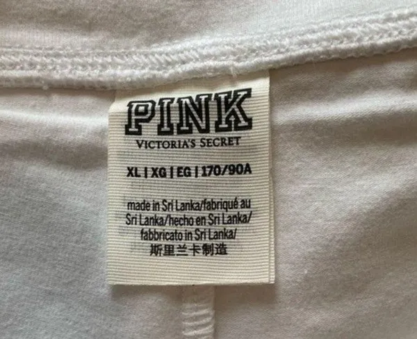 Victorias Secret PINK White Athletic Sport Tennis Skort Skirt with Shorts Sz XL - Image 7