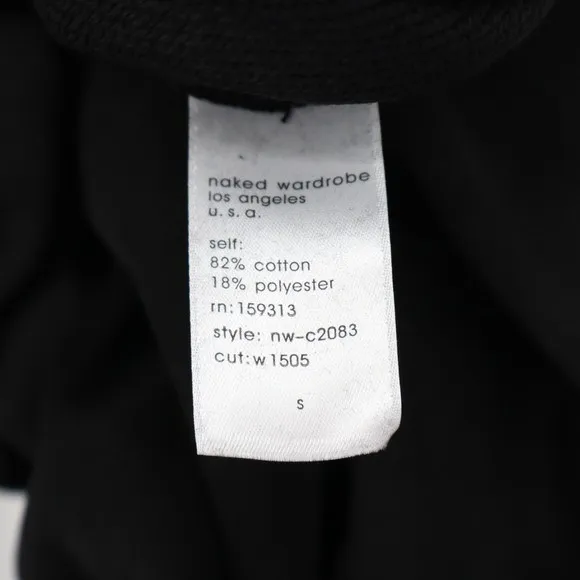 Naked Wardrobe Mens Black Sweatshirt and Jogger Sweatpants Set Size S - Image 8