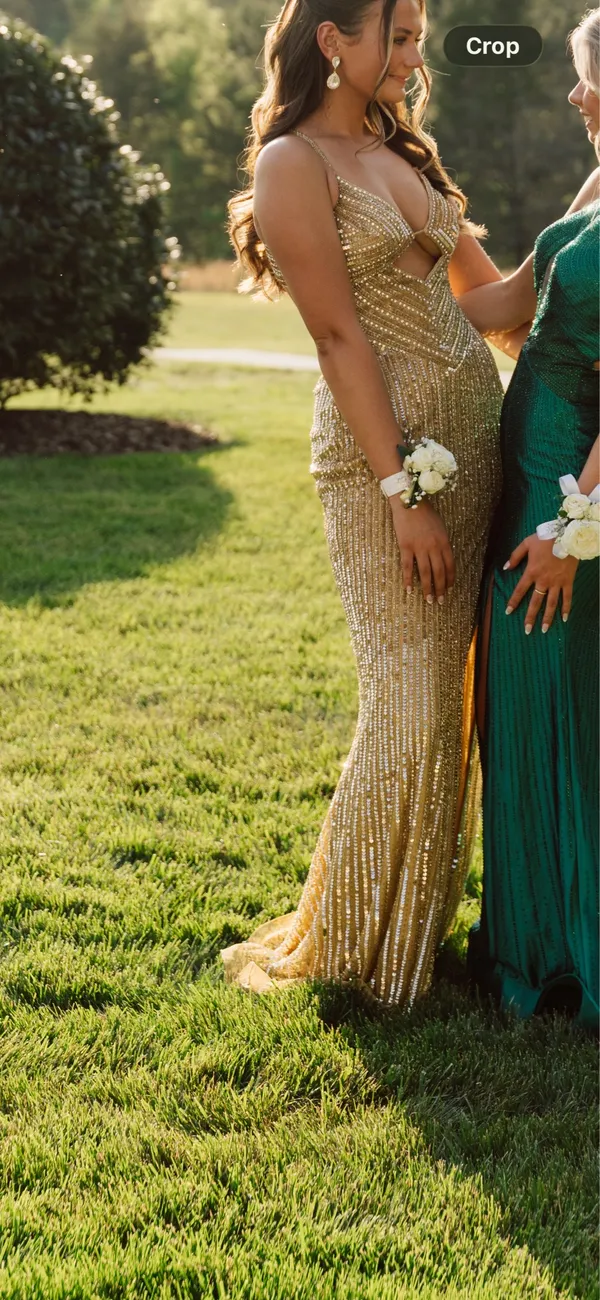 Gold Jovani Prom Dress - Image 4