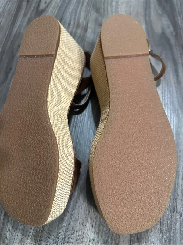 Steve Madden Brown Suede Platform Ankle Strap Sandals - Image 8