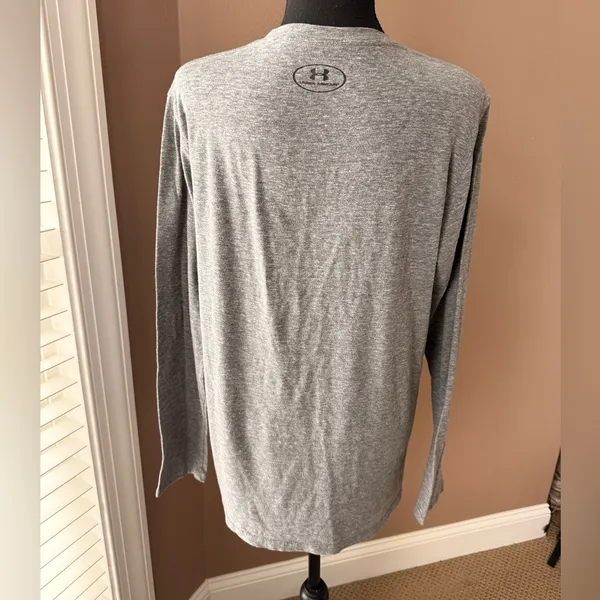 Under Armour Performance Virginia Tech Long Sleeve T-Shirt Heather Dark Gray - Image 4