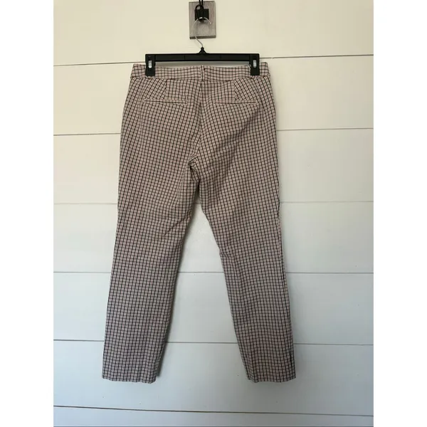 Banana Republic Women’s 6 Sloan Plaid Patterned Pants Ankle - Image 3
