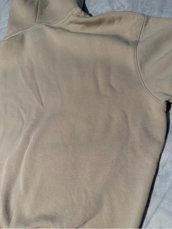 Nike sportswear club fleece Women oversized Beige Pullover Hoodie size S - Image 8