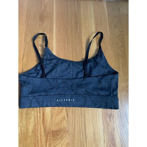 ALLFENIX Navy Blue‎ Snakeskin Print Workout Set Yoga Pilates Barre size Medium - Image 5