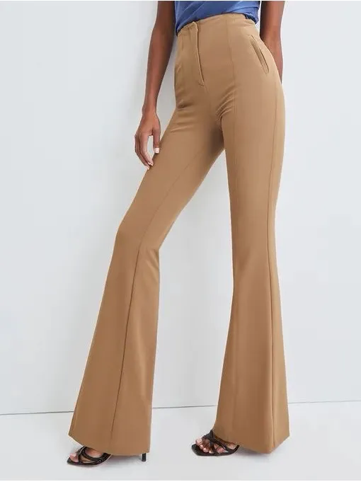 NWT Veronica Beard Azariah Acorn High Rise Flare Pants Size 6 - Image 3