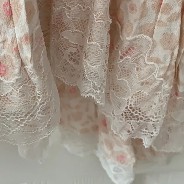 Olivaceous Boho Floral Lace Tie-Back Mini Dress Size M NWOT - Image 3