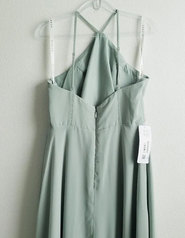 Azazie Bailey Agave Bridesmaid Dress New With Tags - Image 8