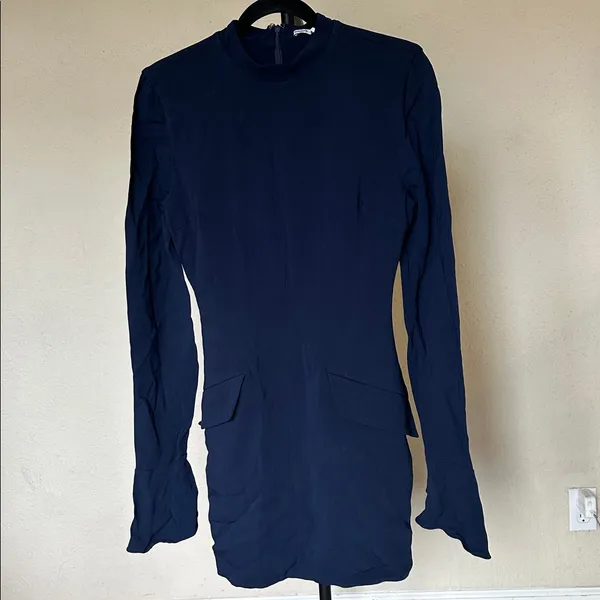 House of CB 'Mahalia' Navy Long Sleeve‎ Mini Dress NWOT size M - Image 4
