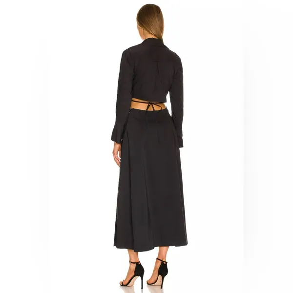 Young Fabulous & Broke YFB Derby Cutout Midi Brown Shirtdress‎ Dress Size Small - Image 16