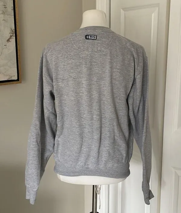 Cute Grey Marquette University Crewneck Sweatshirt - Image 4