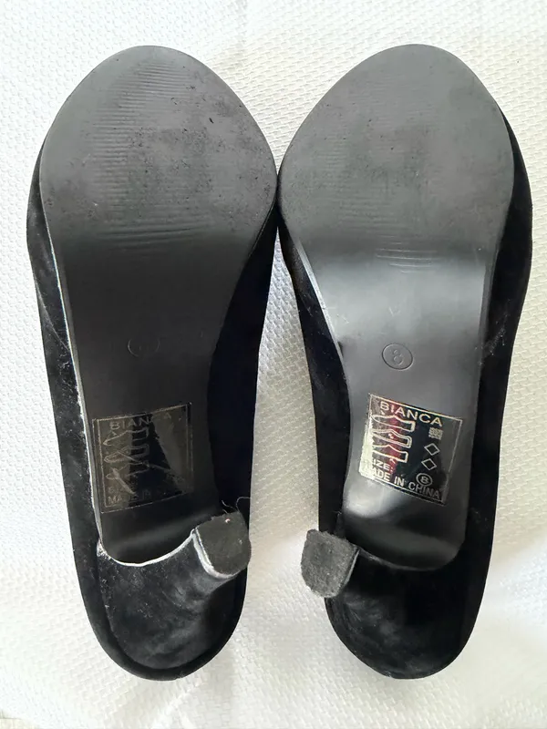 Charlotte Russe Black Velvet Heels  - Image 5