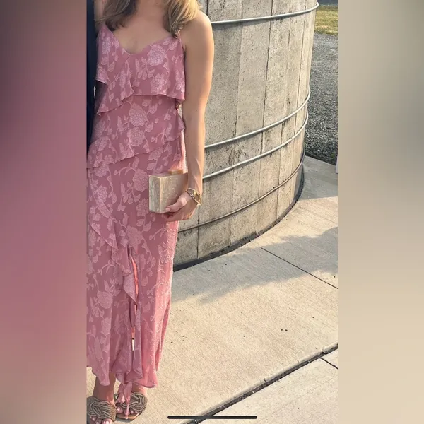 Zara Floral Ruffle Dress - Image 2