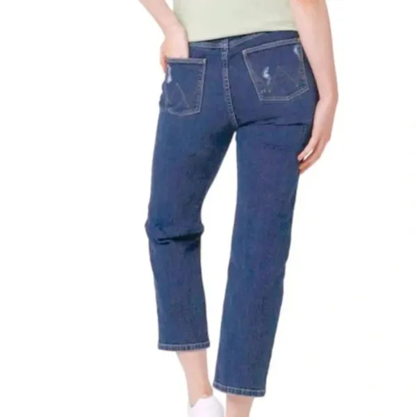 NWT Wrangler High Rise True Straight Crop Jeans Size 14/32 - Image 4