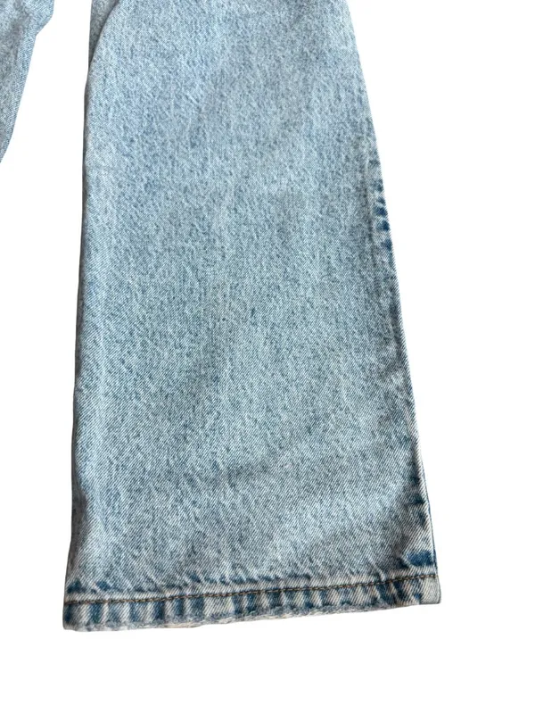 Revice High Waisted Straight Leg Jeans Distressed Light Wash Denim Size 25 Women - Image 11