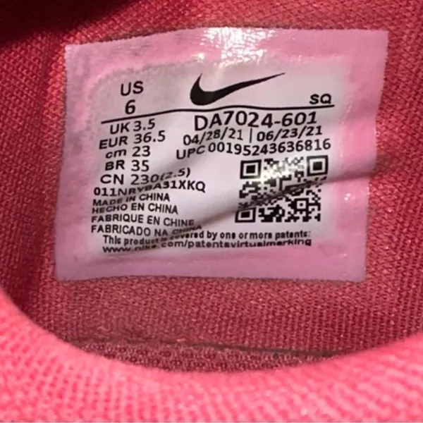 Nike Women’s 6 Air Force 1 Rose Archaeo PINK Fontanka REACT Sneakers DA7024 601 - Image 10