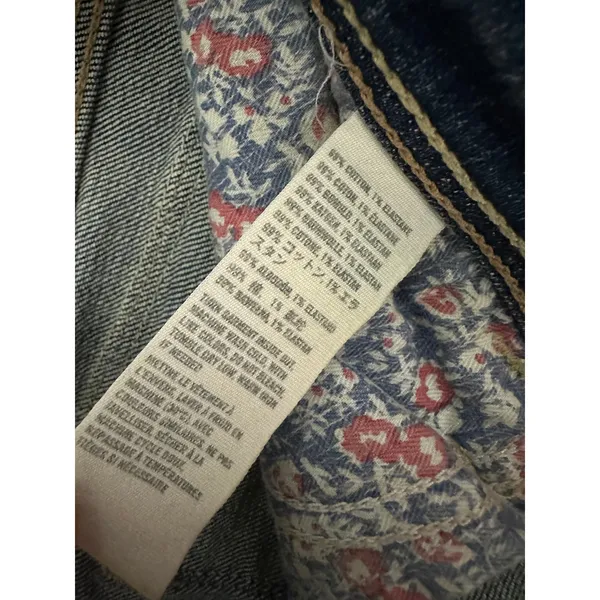 Abercrombie Women‎ Perfect Stretch Straight Leg Denim Jeans Raw Hem Size 4 - Image 7