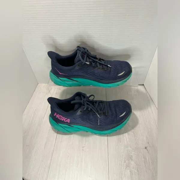 Hoka Women's Shoes in Navy and Teal - Image 2