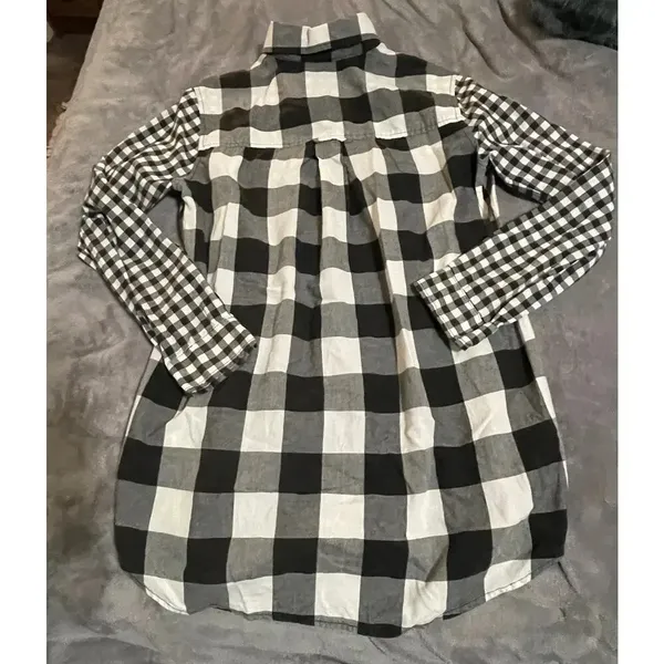 American Eagle Buffalo Plaid Jegging Shirt SZ Small Long Sleeve‎ Button Up - Image 2