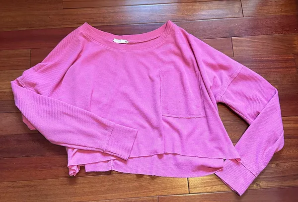 Altar’d State Thermal Top Pink - Image 2