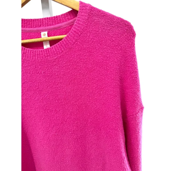 Daily Practice Anthropologie Pink Fuzzy Sweater Dress Medium Cozy‎ Lounge - Image 6
