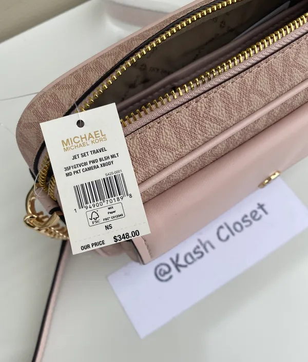 MK MD Pocket Camera Crossbody - Powder Blush Multi - Image 8