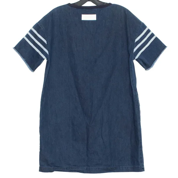 Little White Lies Womens Dress Denim Shift Pockets‎ Short Sleeve Blue Size XS - Image 2
