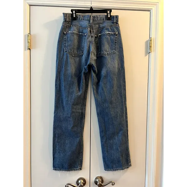 Reformation Cynthia High Relaxed Jean San Lucas wash Blue Jeans Size 27 - Image 5