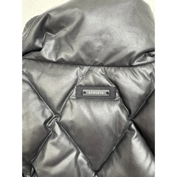 Athleta‎ Black Goose Down Filled Puffer Vest Size Xsmall - Image 3
