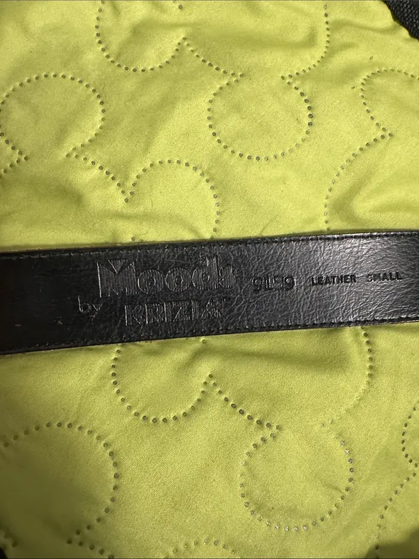 A10. Womens Vintage Krizia Brown Croc-Embossed Leather Belt with Silver Buckle - Image 4