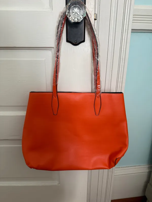 Kate Spade Orange Tote Leather Bag - Image 2