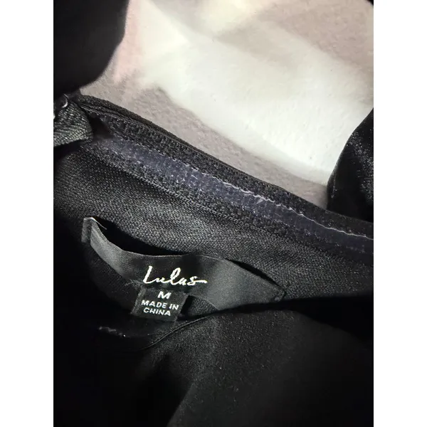 Lulus Pristine Sensation Black Bow Off-the-Shoulder Maxi Dress Size Medium - Image 5