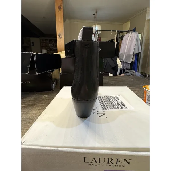 Lauren Ralph Lauren Harpher Leather Boots Black Size 6.5 - Image 5