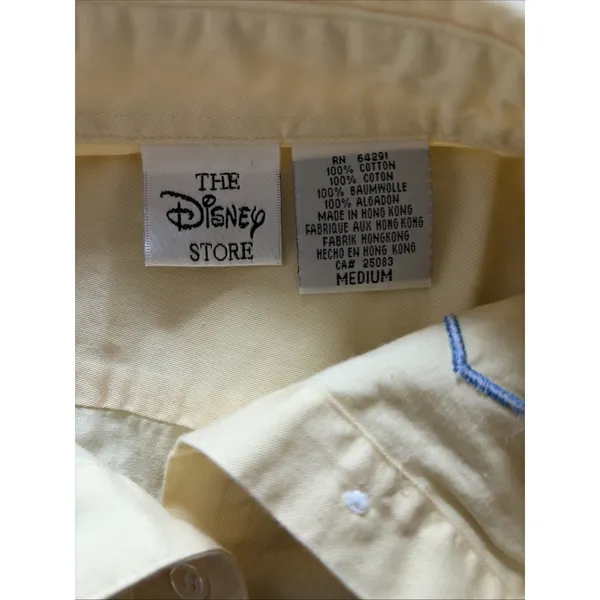 Disney Winnie the Pooh Embroidered Womens Size M Yellow Vintage Cotton Kidcore - Image 8